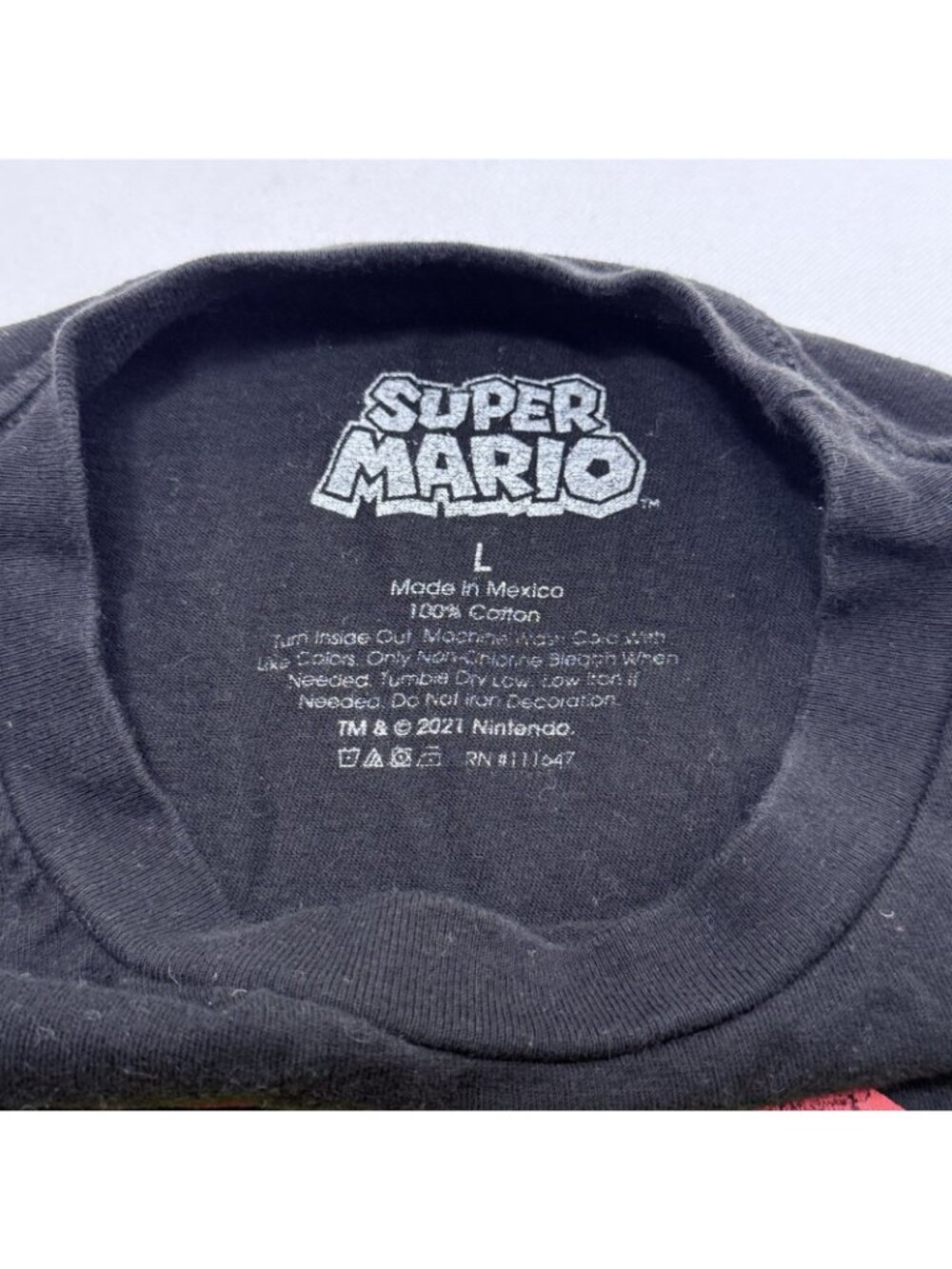 Nintendo Super Mario Tshirt Men Size L Luigi Bowser Character Video Game Gamer - Picture 3 of 12